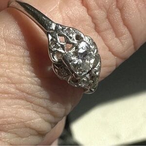 Elegant Platnuim and Diamond Ring